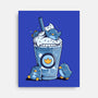 Penguin Iced Coffee-None-Stretched-Canvas-tobefonseca