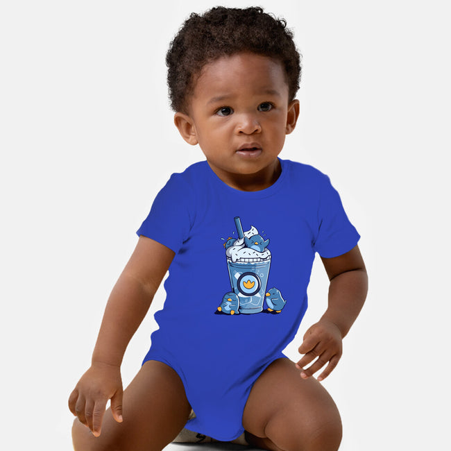 Penguin Iced Coffee-Baby-Basic-Onesie-tobefonseca