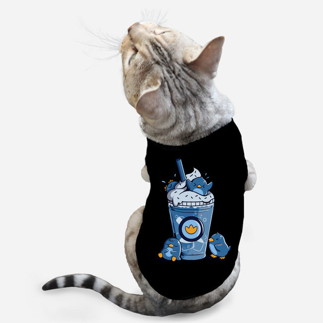 Penguin Iced Coffee-Cat-Basic-Pet Tank-tobefonseca