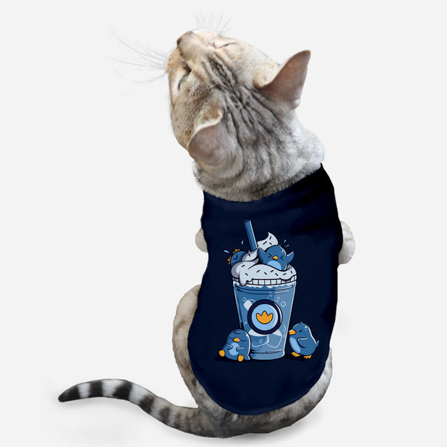 Penguin Iced Coffee-Cat-Basic-Pet Tank-tobefonseca