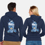 Penguin Iced Coffee-Unisex-Zip-Up-Sweatshirt-tobefonseca