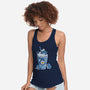 Penguin Iced Coffee-Womens-Racerback-Tank-tobefonseca