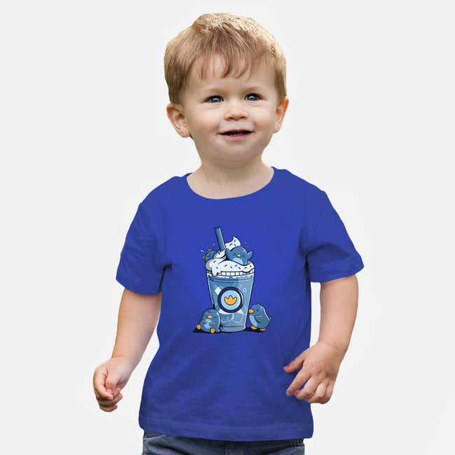 Penguin Iced Coffee-Baby-Basic-Tee-tobefonseca