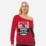 Pete-Womens-Off Shoulder-Sweatshirt-Raffiti