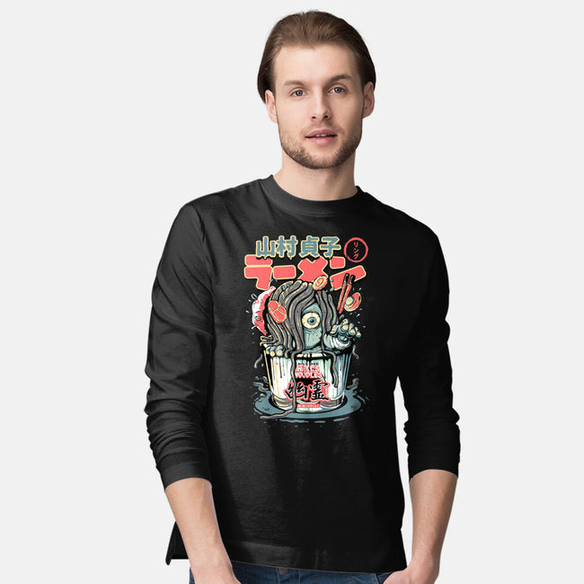 Sadako Yurei Noodles-Mens-Long Sleeved-Tee-demonigote