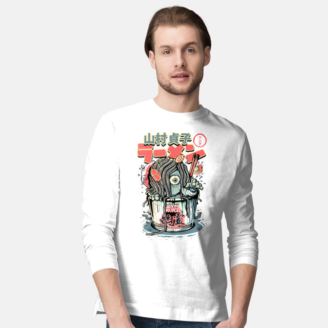 Sadako Yurei Noodles-Mens-Long Sleeved-Tee-demonigote