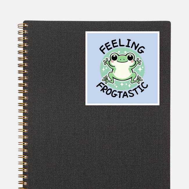 Feeling Frogtastic-None-Glossy-Sticker-fanfreak1