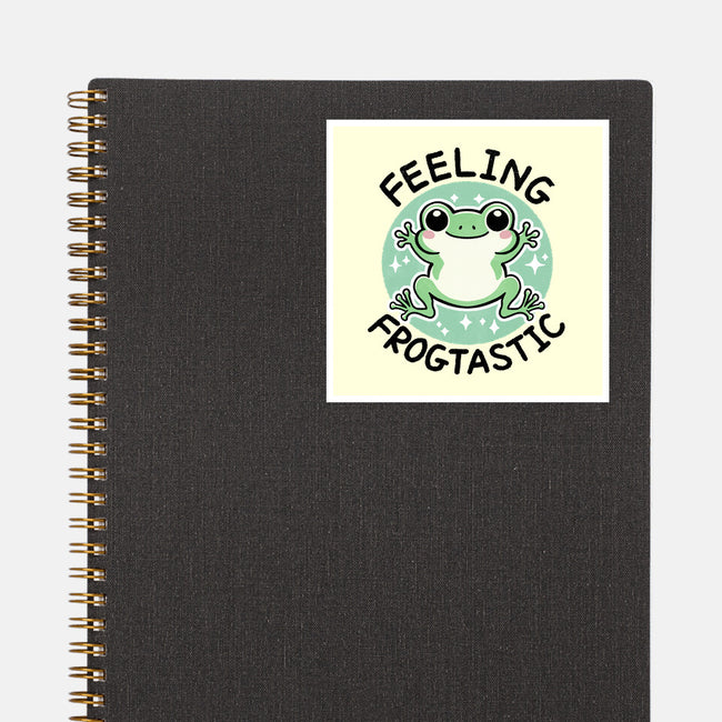 Feeling Frogtastic-None-Glossy-Sticker-fanfreak1