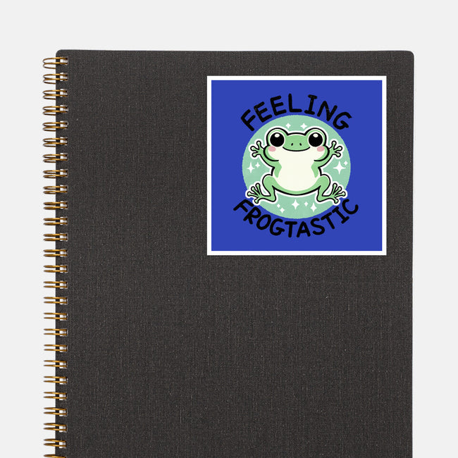 Feeling Frogtastic-None-Glossy-Sticker-fanfreak1