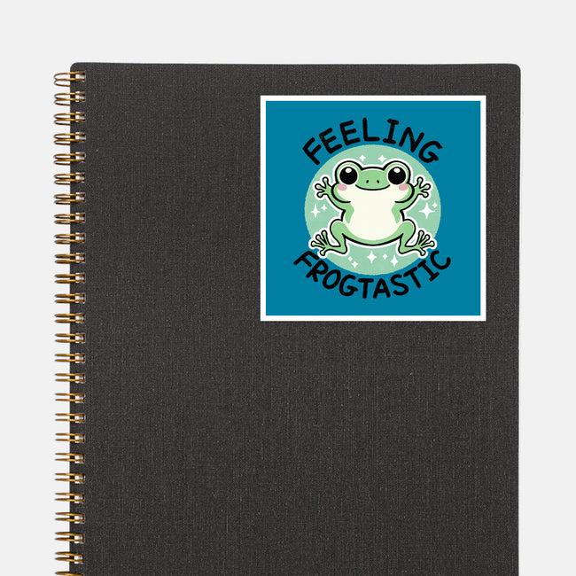 Feeling Frogtastic-None-Glossy-Sticker-fanfreak1