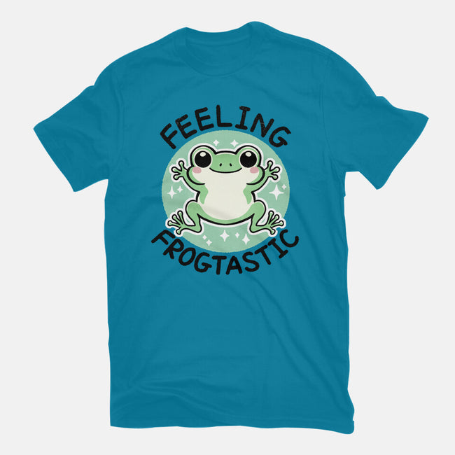 Feeling Frogtastic-Womens-Fitted-Tee-fanfreak1