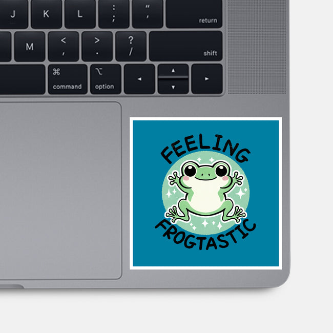 Feeling Frogtastic-None-Glossy-Sticker-fanfreak1