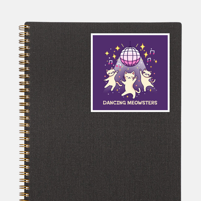 Dancing Meowsters-None-Glossy-Sticker-fanfreak1