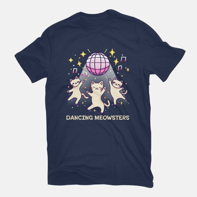 Dancing Meowsters-Womens-Fitted-Tee-fanfreak1