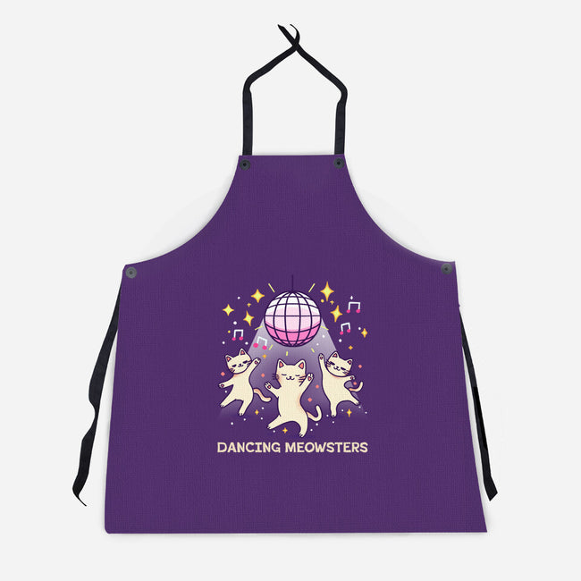 Dancing Meowsters-Unisex-Kitchen-Apron-fanfreak1