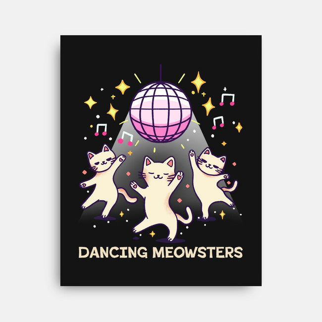 Dancing Meowsters-None-Stretched-Canvas-fanfreak1