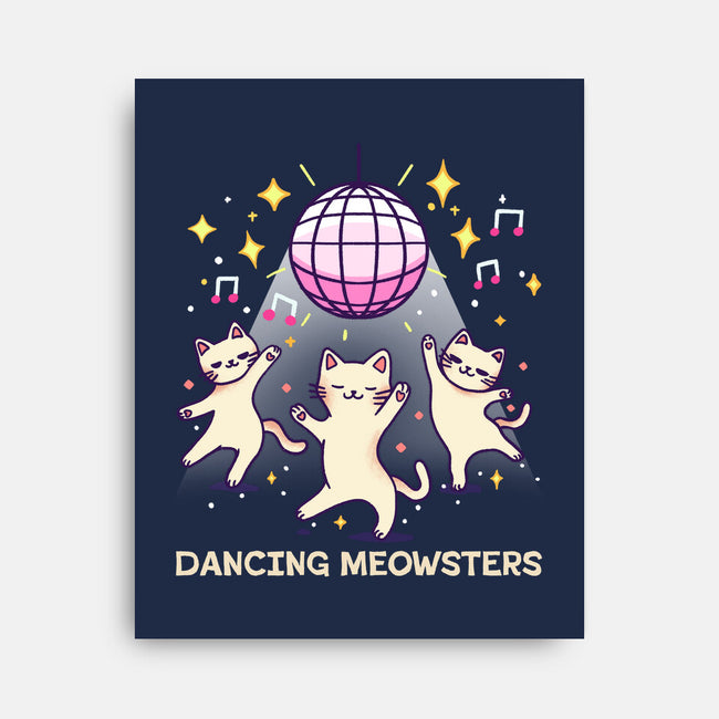 Dancing Meowsters-None-Stretched-Canvas-fanfreak1