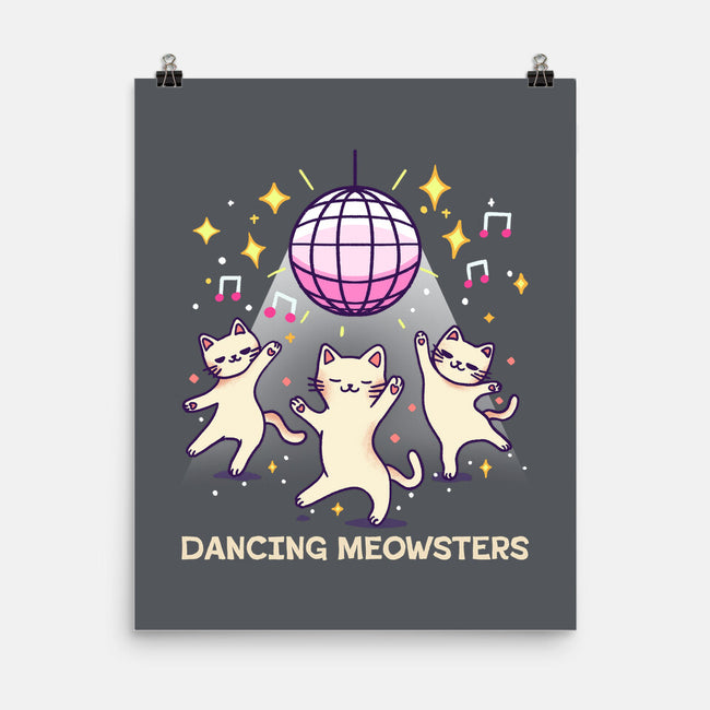 Dancing Meowsters-None-Matte-Poster-fanfreak1