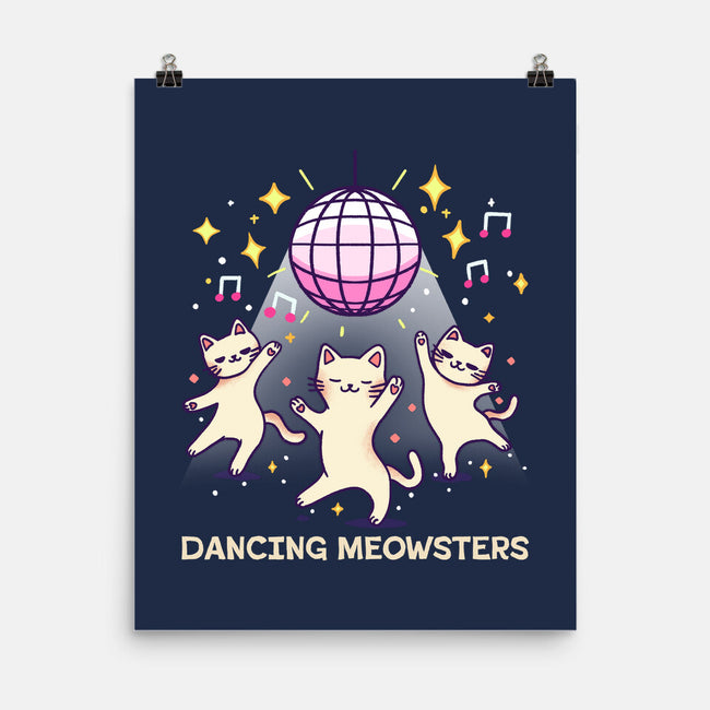 Dancing Meowsters-None-Matte-Poster-fanfreak1