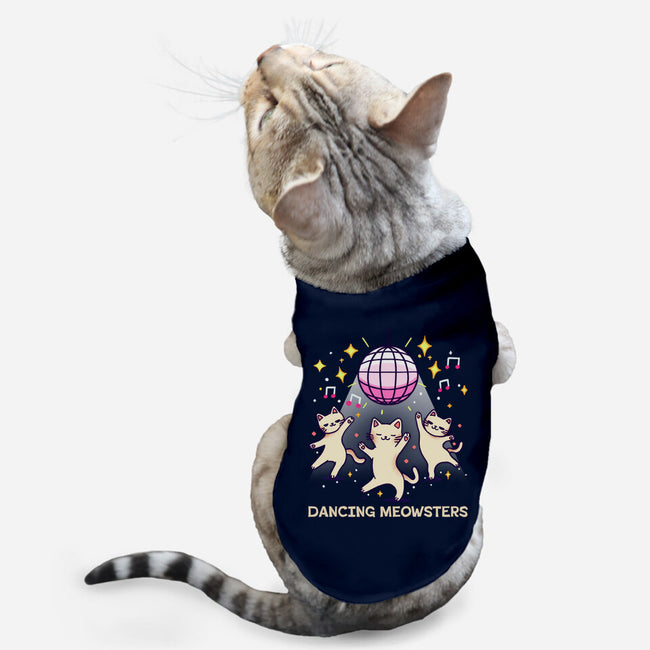 Dancing Meowsters-Cat-Basic-Pet Tank-fanfreak1