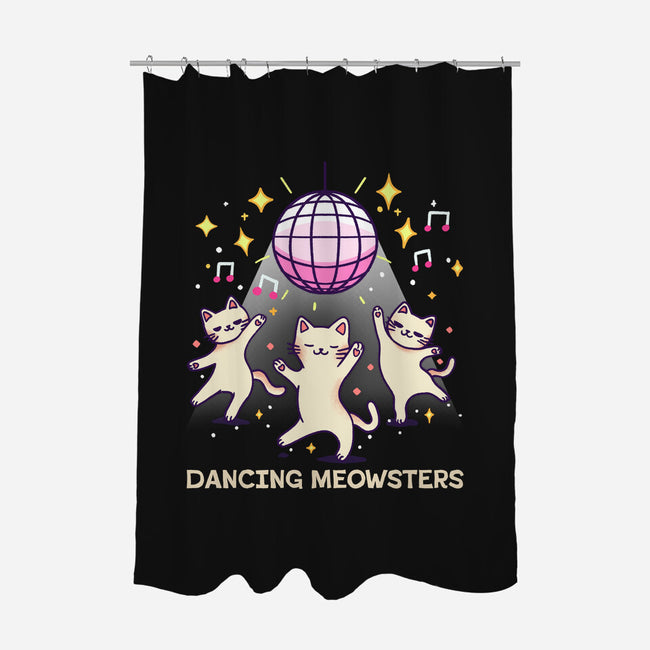 Dancing Meowsters-None-Polyester-Shower Curtain-fanfreak1