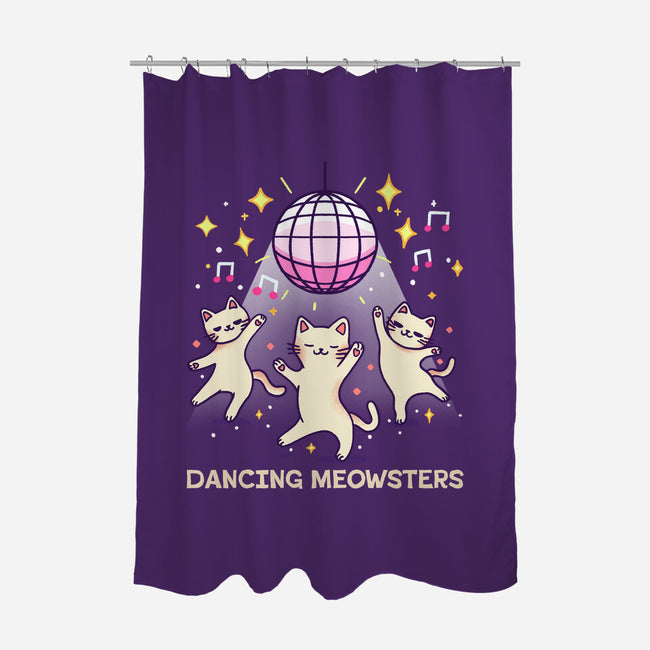 Dancing Meowsters-None-Polyester-Shower Curtain-fanfreak1