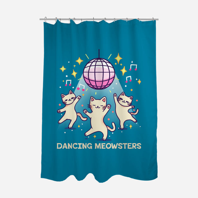 Dancing Meowsters-None-Polyester-Shower Curtain-fanfreak1