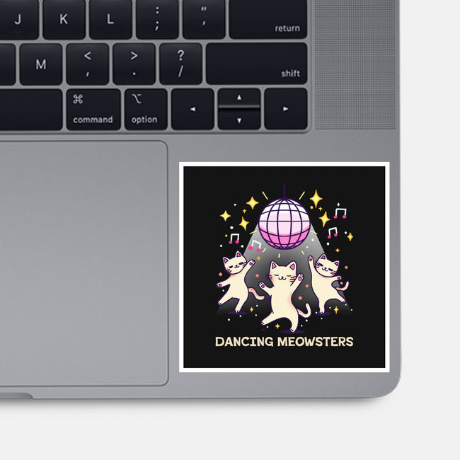 Dancing Meowsters-None-Glossy-Sticker-fanfreak1