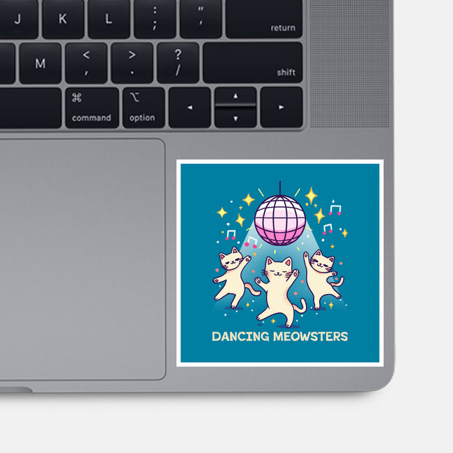 Dancing Meowsters-None-Glossy-Sticker-fanfreak1