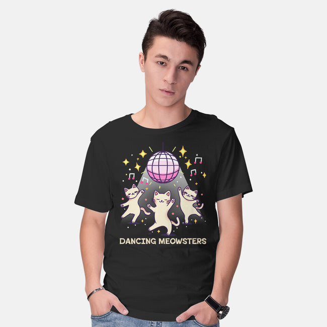 Dancing Meowsters-Mens-Basic-Tee-fanfreak1