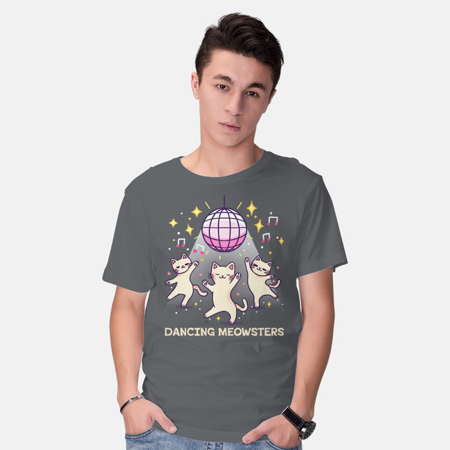 Dancing Meowsters-Mens-Basic-Tee-fanfreak1