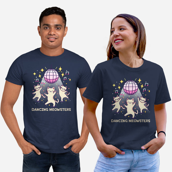 Dancing Meowsters-Unisex-Basic-Tee-fanfreak1