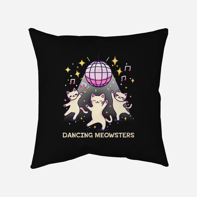 Dancing Meowsters-None-Removable Cover-Throw Pillow-fanfreak1