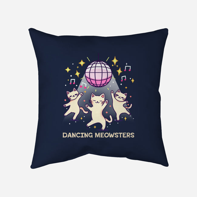 Dancing Meowsters-None-Removable Cover-Throw Pillow-fanfreak1