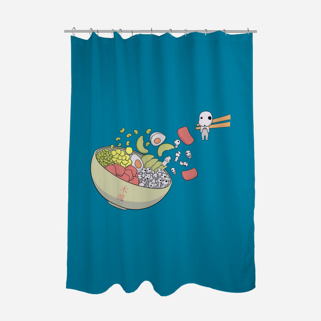 Kodama Poke-None-Polyester-Shower Curtain-Claudia