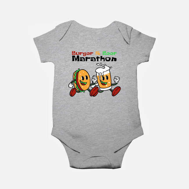 Burger And Beer Marathon-Baby-Basic-Onesie-naomori