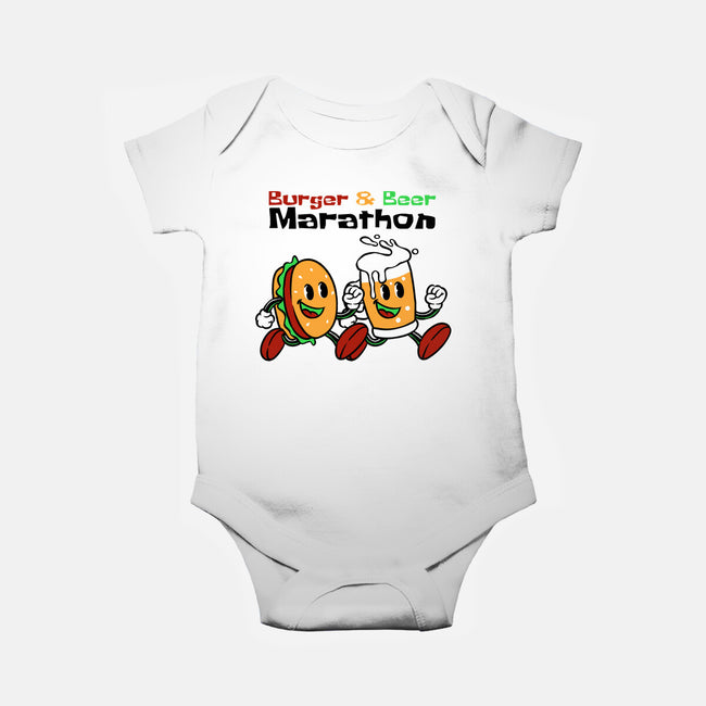 Burger And Beer Marathon-Baby-Basic-Onesie-naomori