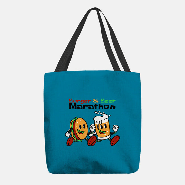 Burger And Beer Marathon-None-Basic Tote-Bag-naomori