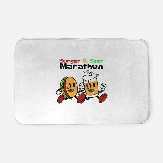 Burger And Beer Marathon-None-Memory Foam-Bath Mat-naomori