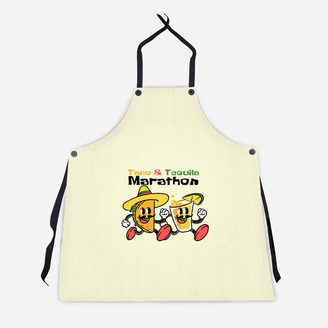 Taco And Tequila Marathon-Unisex-Kitchen-Apron-naomori