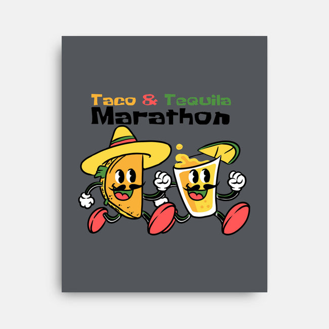 Taco And Tequila Marathon-None-Stretched-Canvas-naomori