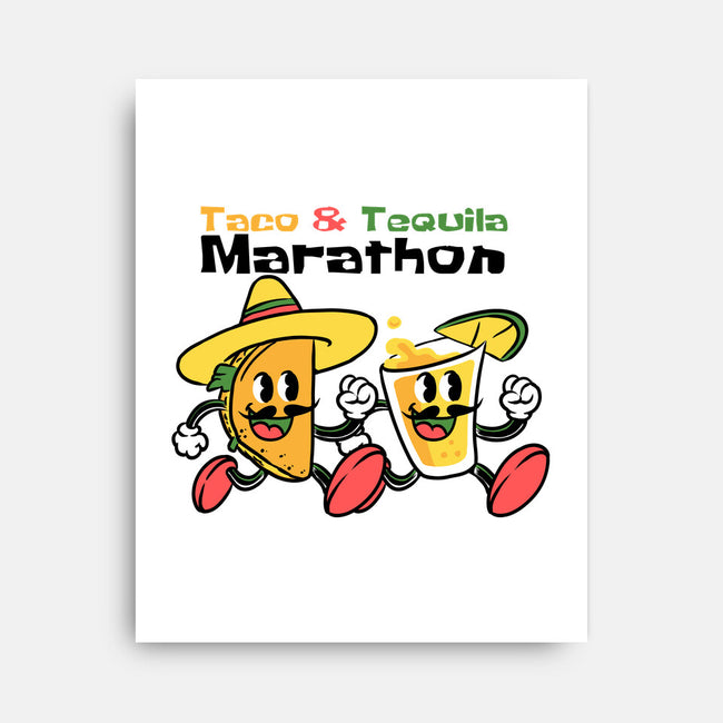 Taco And Tequila Marathon-None-Stretched-Canvas-naomori