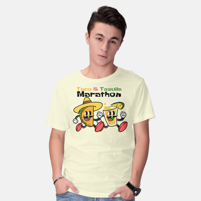 Taco And Tequila Marathon-Mens-Basic-Tee-naomori