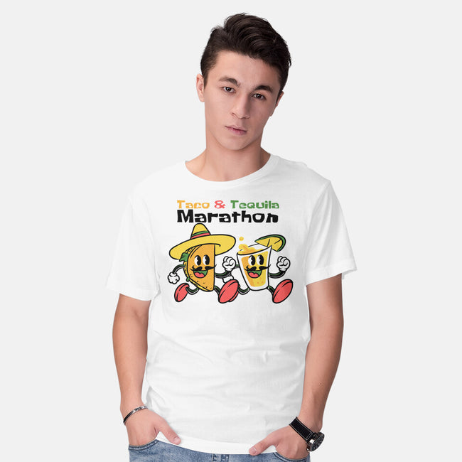 Taco And Tequila Marathon-Mens-Basic-Tee-naomori