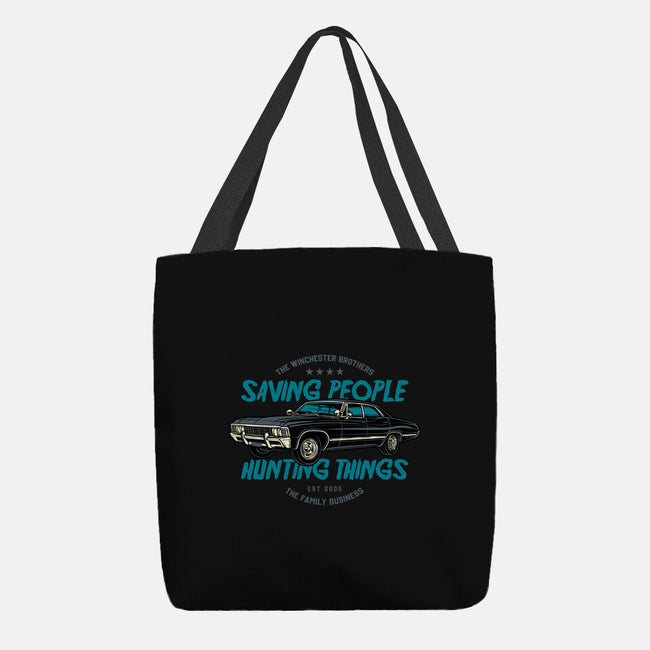 Saving People And Hunting Things-None-Basic Tote-Bag-gorillafamstudio