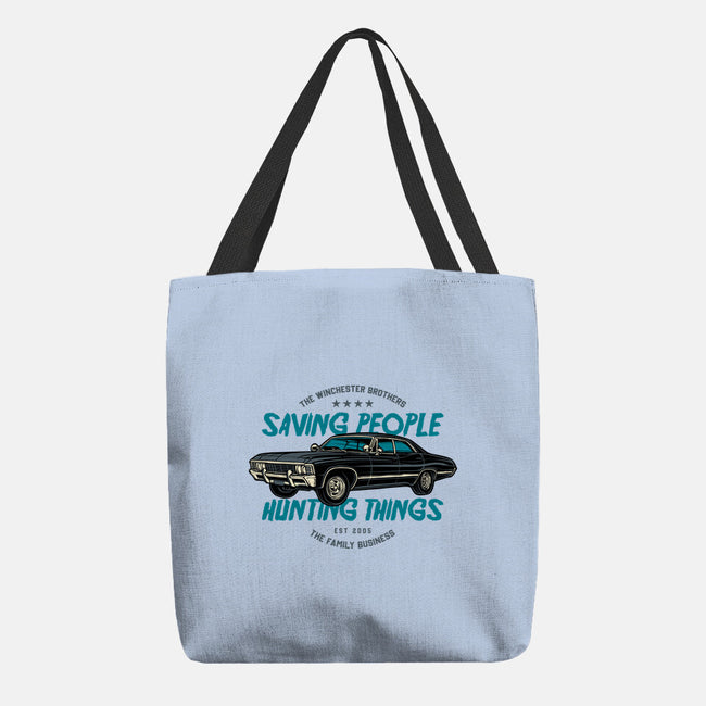 Saving People And Hunting Things-None-Basic Tote-Bag-gorillafamstudio