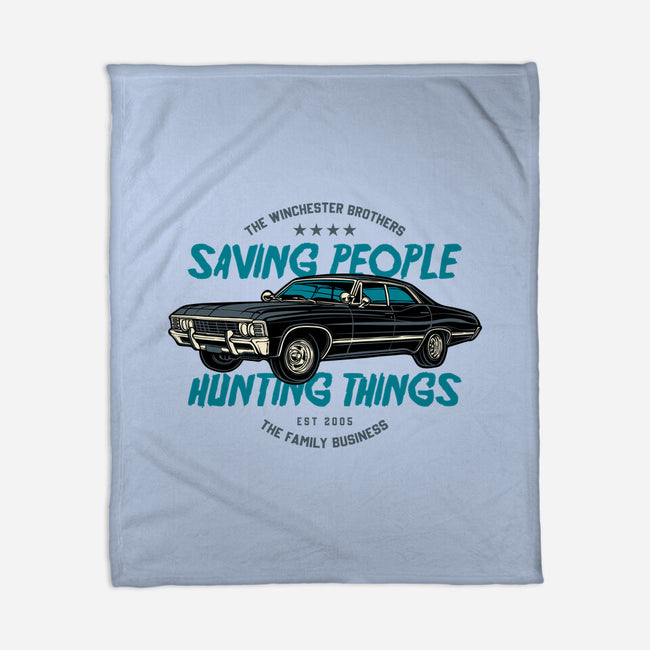 Saving People And Hunting Things-None-Fleece-Blanket-gorillafamstudio