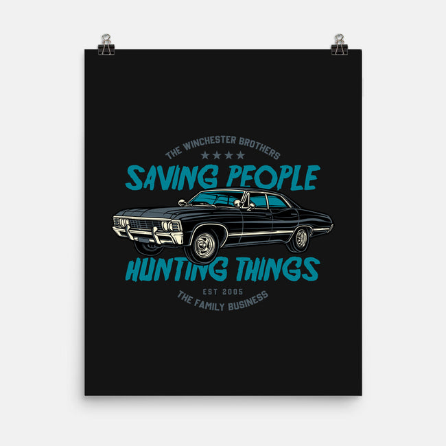 Saving People And Hunting Things-None-Matte-Poster-gorillafamstudio