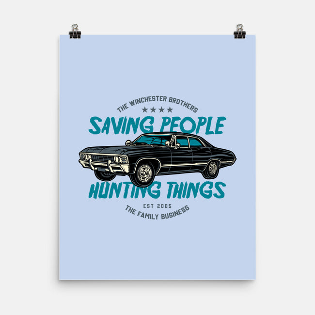 Saving People And Hunting Things-None-Matte-Poster-gorillafamstudio