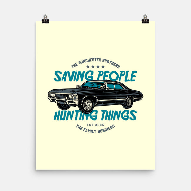 Saving People And Hunting Things-None-Matte-Poster-gorillafamstudio